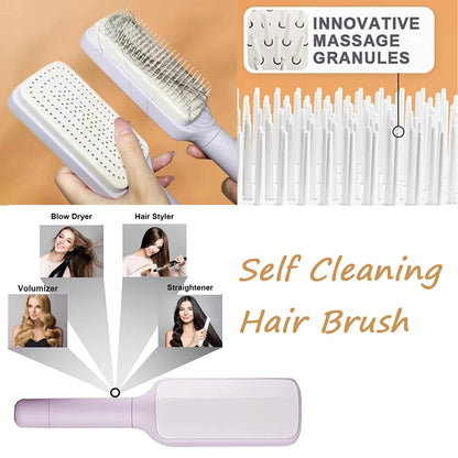 Self Cleaning Hairbrush