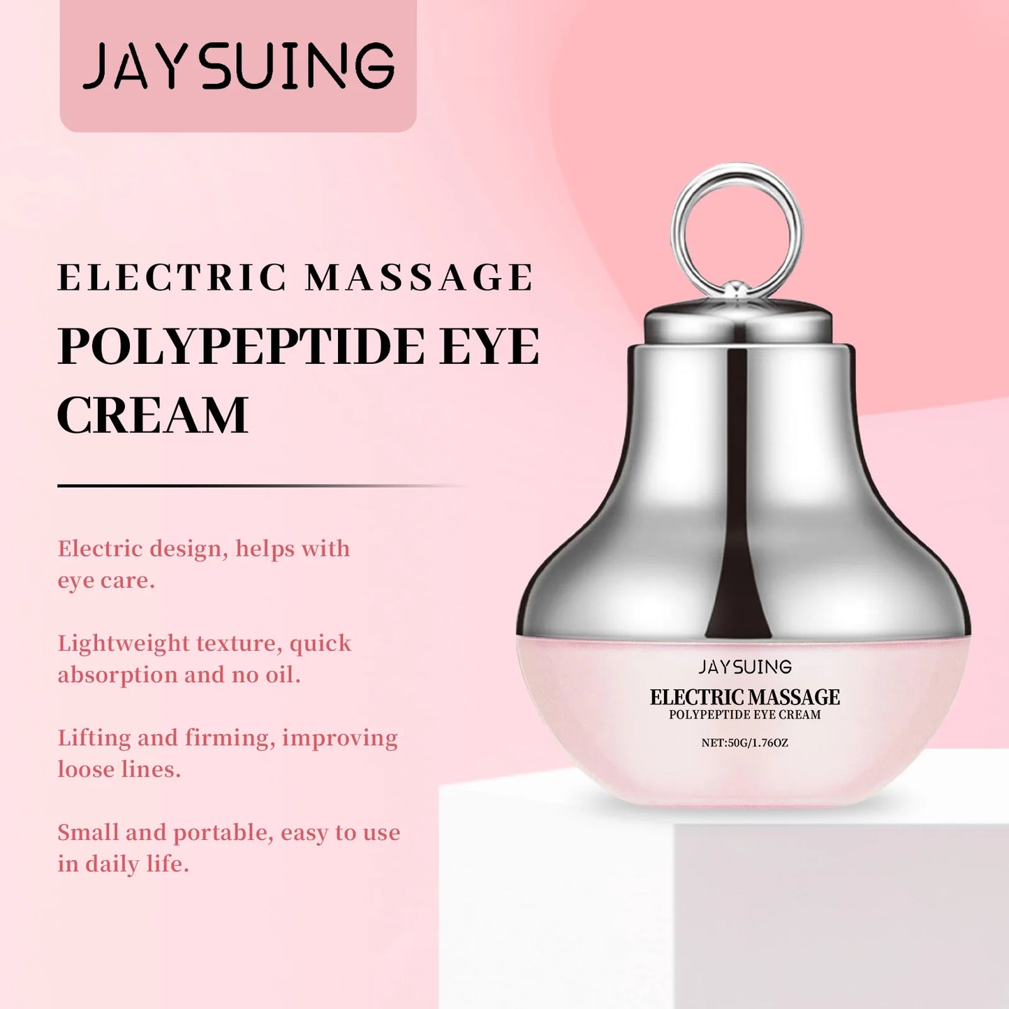 Electric Massage Eye Cream Firming Lifting Fine Line Relieve Tired Eye Gentle Vibration Anti-Wrinkle Moisturizing under Eye Care